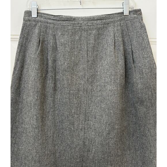 Personal  100% Wool Skirt Size 12 VTG Front Pockets Side Zip Lined PLZ READ. - Picture 3 of 11